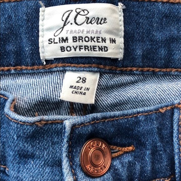 Jcrew slim broken in boyfriend jeans - Picture 2 of 4